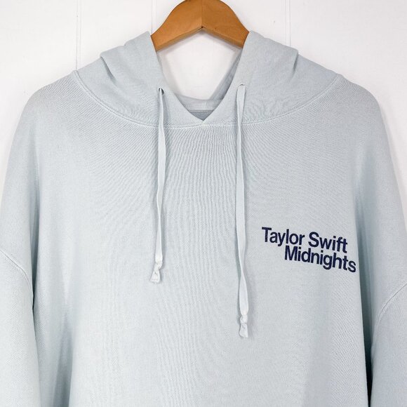 Taylor Swift Midnights Hoodie Official Tour Sweatshirt * FLAWS * Size XL Blue - Picture 2 of 15